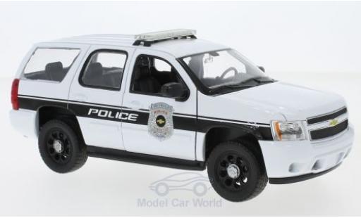 Diecast model cars Chevrolet Tahoe police white General Motors Vehicles 2008 1/24 Welly