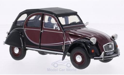Diecast model cars Citroen 2CV Charleston 6 red/black 1/24 Welly