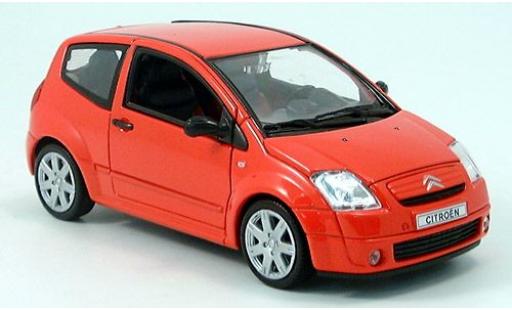 Diecast model cars Citroen C2 Berline red 2004 1/24 Welly