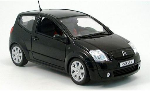 Diecast model cars Citroen C2 Berline black 2003 1/18 Welly