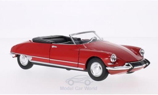 Diecast model cars Citroen DS Cabriolet 19 Convertible red hood ge&Atilde;&para;ffnet 1/24 Welly
