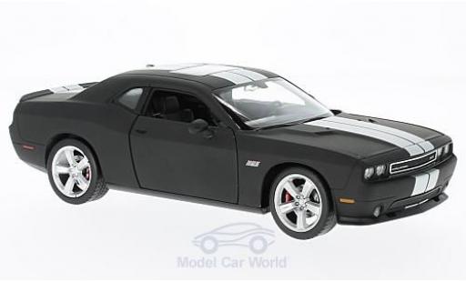 Diecast model cars Dodge Challenger SRT matt-black/grey 2012 without Vitrine 1/24 Welly
