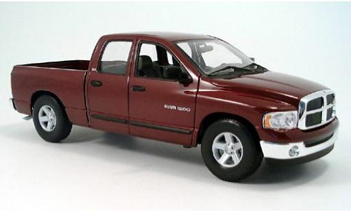 Diecast model cars Dodge RAM pickup 1500 Quad met. red 1/18 Welly