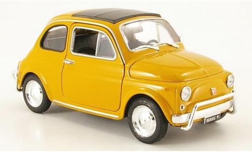 Diecast model cars Fiat 500 Classique ocker 1/24 Welly