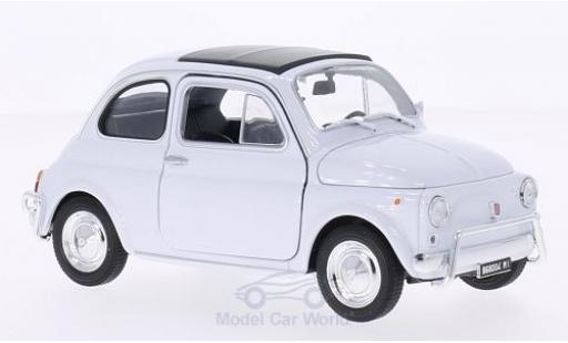Diecast model cars Fiat 500 Classique white 1/24 Welly