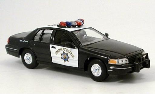 Diecast model cars Ford Crown Police Interceptor Victoria Highway Patrol 1/24 Welly