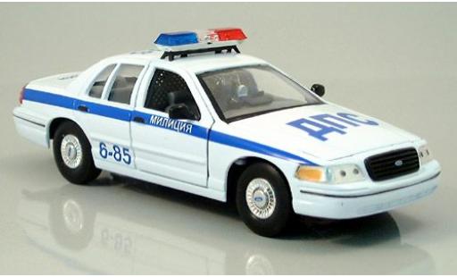 Diecast model cars Ford Crown Police Interceptor Victoria Moskau 1/24 Welly