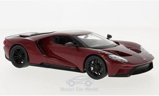 Diecast model cars Ford GT Berlinetta red 2017 1/24 Welly