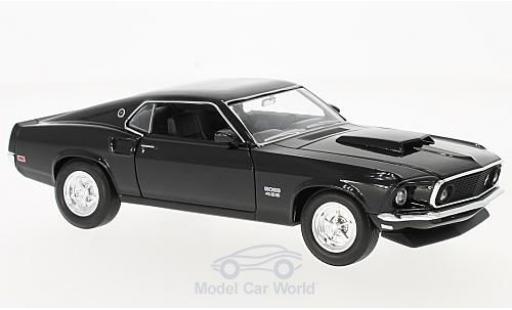 Diecast model cars Ford Mustang Boss 429 black 1/24 Welly