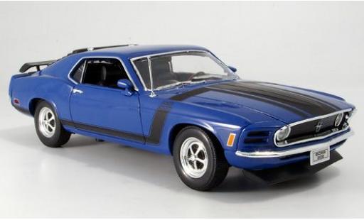 Diecast model cars Ford Mustang Boss blue 1970 1/18 Welly