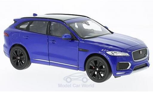 Diecast model cars Jaguar F-Pace Base metallic blue 2016 1/24 Welly