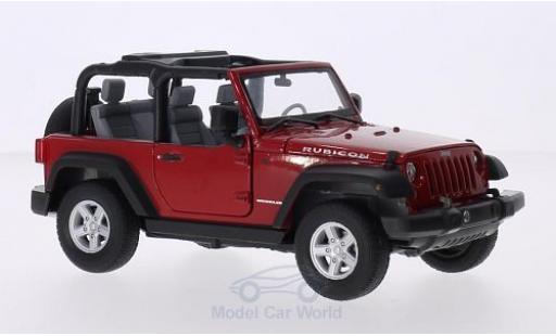 Diecast model cars Jeep Wrangler Base red 2007 1/24 Welly
