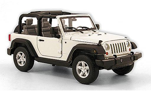 Diecast model cars Jeep Wrangler Rubicon white 2007 1/24 Welly