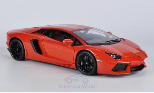 Diecast model cars Lamborghini Aventador LP 700-4 orange without Vitrine 1/18 Welly