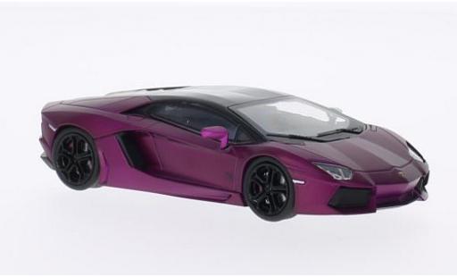 Diecast model cars Lamborghini Aventador LP 700-4 LP700-4 purple/black 1/43 Welly