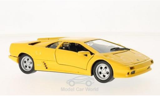 Diecast model cars Lamborghini Diablo Base yellow 1998 without Vitrine 1/24 Welly