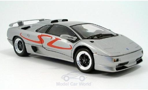 Diecast model cars Lamborghini Diablo SV grey 1998 without Vitrine 1/18 Welly