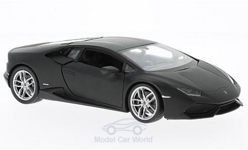 Diecast model cars Lamborghini Huracan LP 610-4 matt-black 1/24 Welly
