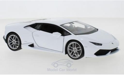 Diecast model cars Lamborghini Huracan LP 610-4 white 1/24 Welly