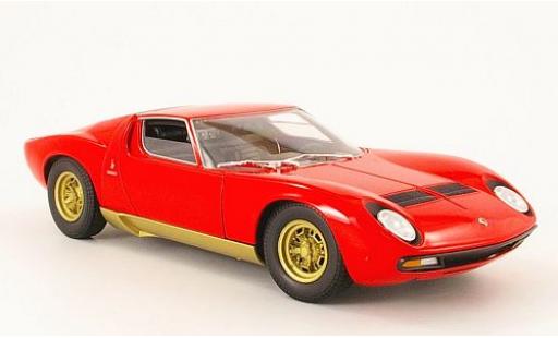 Diecast model cars Lamborghini Miura SV red 1971 1/18 Welly