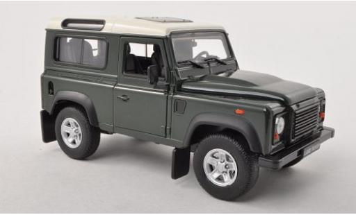 Diecast model cars Land Rover Defender Base dkl.-green/-beige 1/24 Welly