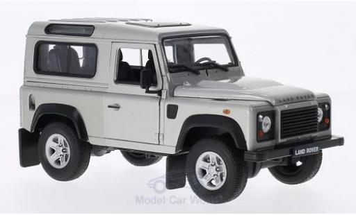 Diecast model cars Land Rover Defender Base grey 1/24 Welly