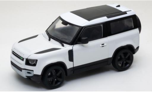 Diecast model cars Land Rover Defender Base white 2020 1/24 Welly