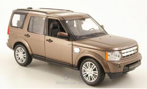Diecast model cars Land Rover Discovery Base 4 metallic brown 1/24 Welly