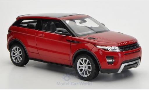 Diecast model cars Land Rover Range Rover Base Evoque metallic red without Vitrine 1/24 Welly