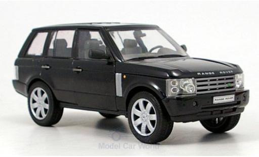 Diecast model cars Land Rover Range Rover Base black 2003 without Vitrine 1/24 Welly