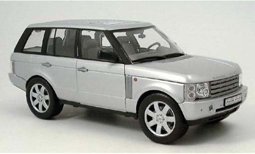 Diecast model cars Land Rover Range Rover Base silver 2003 1/18 Welly