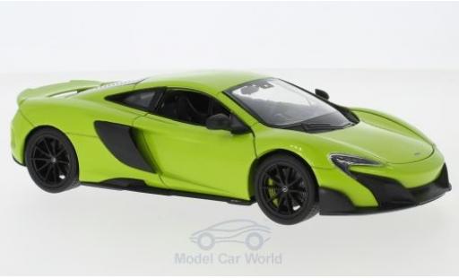 Diecast model cars McLaren 675 Base LT green 1/24 Welly