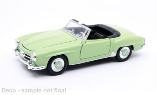 Diecast model cars Mercedes 190 Base SL (W121) green/black 1955 1/24 Welly
