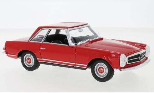 Diecast model cars Mercedes 230 Base SL (W113) red 1963 1/24 Welly