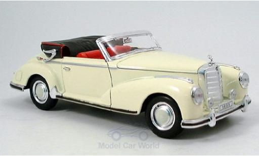 Diecast model cars Mercedes 300 Cabriolet S Convertible beige 1955 1/18 Welly