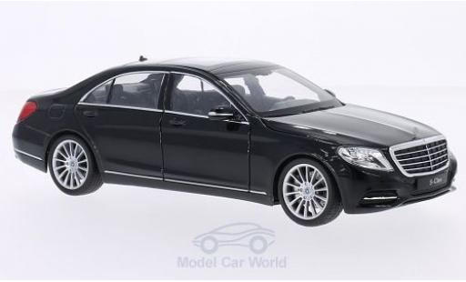 Diecast model cars Mercedes Classe S Base (W222) black 2013 1/24 Welly