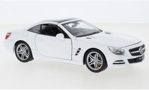 Diecast model cars Mercedes SL Base 500 (R231) white 2012 toit ferm&Atilde;&copy; 1/24 Welly
