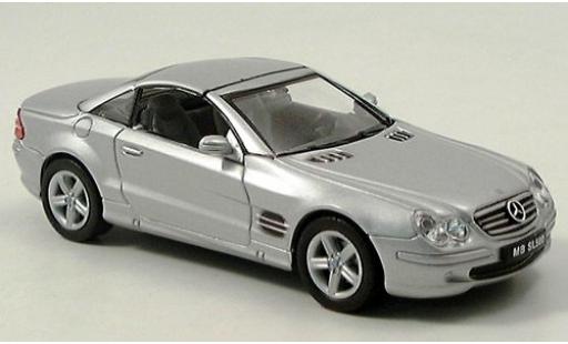 Diecast model cars Mercedes SL Base 500 silver 1/43 Welly