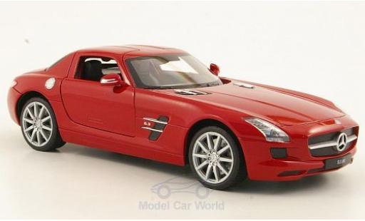 Diecast model cars Mercedes SLS Coupe AMG (C197) red 1/24 Welly
