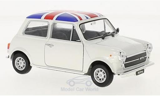 Diecast model cars Mini Cooper S 1300 white UK Flag 1/24 Welly