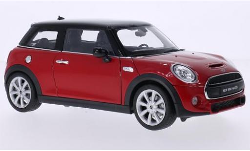 Diecast model cars Mini Cooper S red/black 2014 1/18 Welly