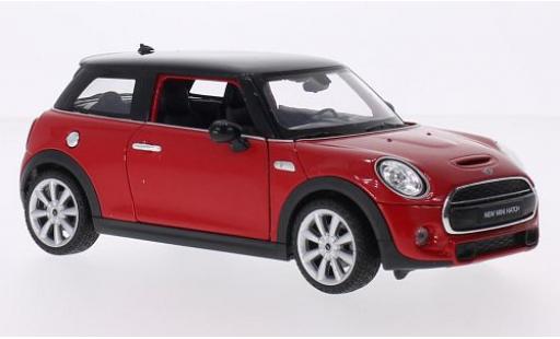 Diecast model cars Mini Cooper S red/black 2014 1/24 Welly