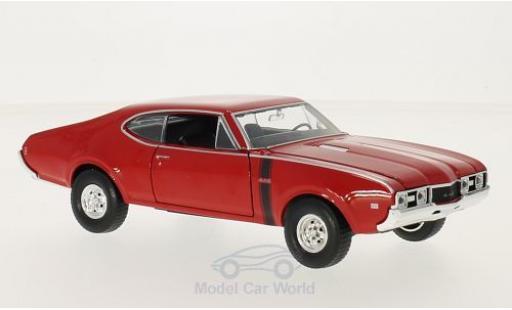 Diecast model cars Oldsmobile 442 Base red 1968 1/24 Welly