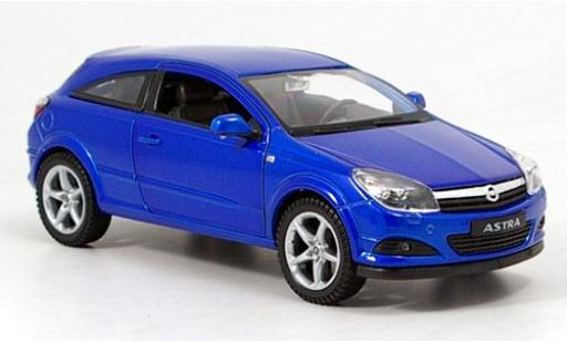 Diecast model cars Opel Astra GTC blue 1/24 Welly