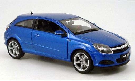 Diecast model cars Opel Astra GTC met.-blue 2005 1/18 Welly