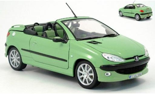 Diecast model cars Peugeot 206 CC Convertible met. green funktionsf&Atilde;&curren;higes Ver 1/18 Welly