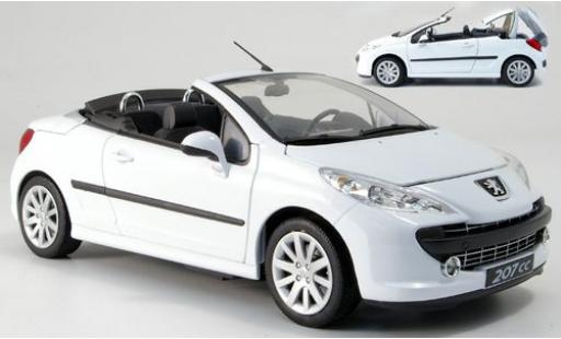 Diecast model cars Peugeot 207 CC white 1/18 Welly