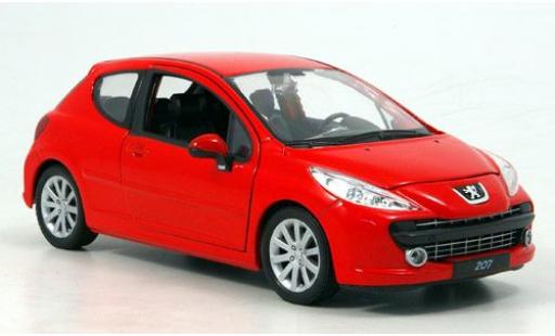 Diecast model cars Peugeot 207 Base red 1/24 Welly