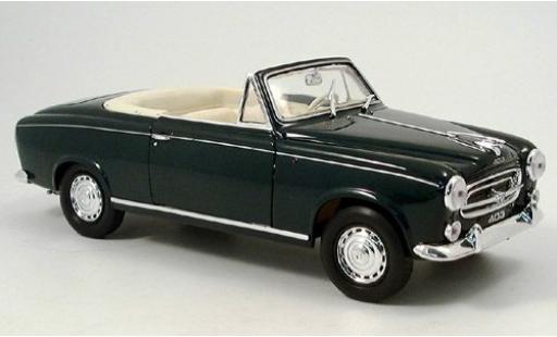 Diecast model cars Peugeot 403 Cabriolet Convertible dk. green 1957 1/18 Welly