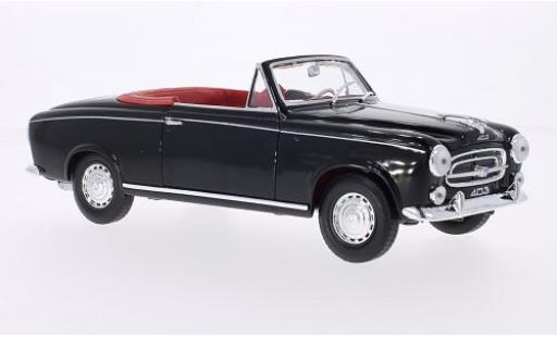 Diecast model cars Peugeot 403 Cabriolet Convertible black 1957 1/18 Welly